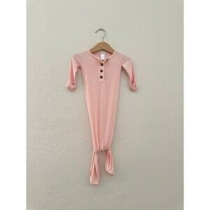 Lou Lou and Co Pink Bamboo Knotted Gown